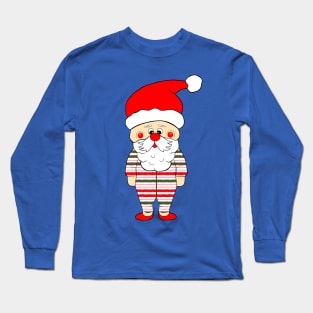 Striped Santa Long Sleeve T-Shirt